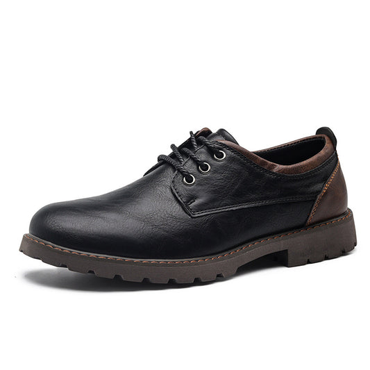 British Style Retro Casual Leather Shoes Men's Casual
