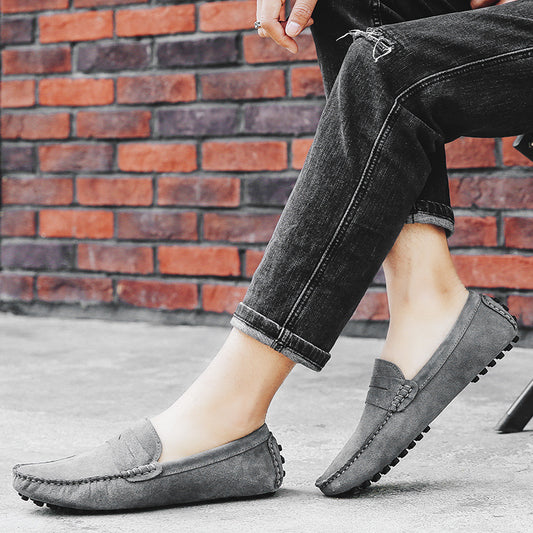 Men's Genuine Leather British Casual Peas Shoes