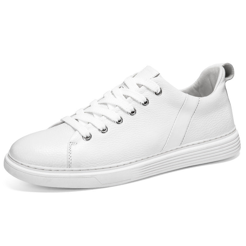 Spring Low-cut Genuine Leather Top Layer Cowhide Flat Retro Sneaker
