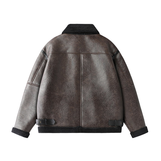 Men's Fur Cotton-padded Coat Thermal Cotton-padded Clothes