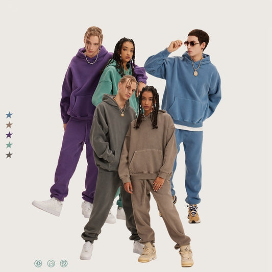 Old Plush Hoodie Washed In Autumn And Winter