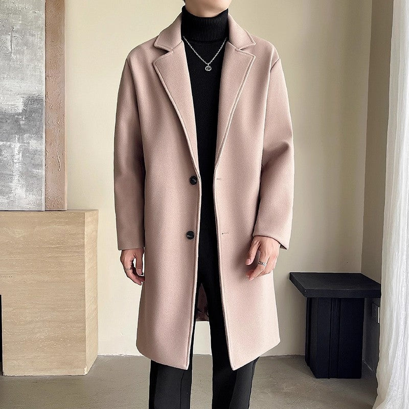 Affordable Luxury Style Mid-length Loose Trendy Woolen Coat