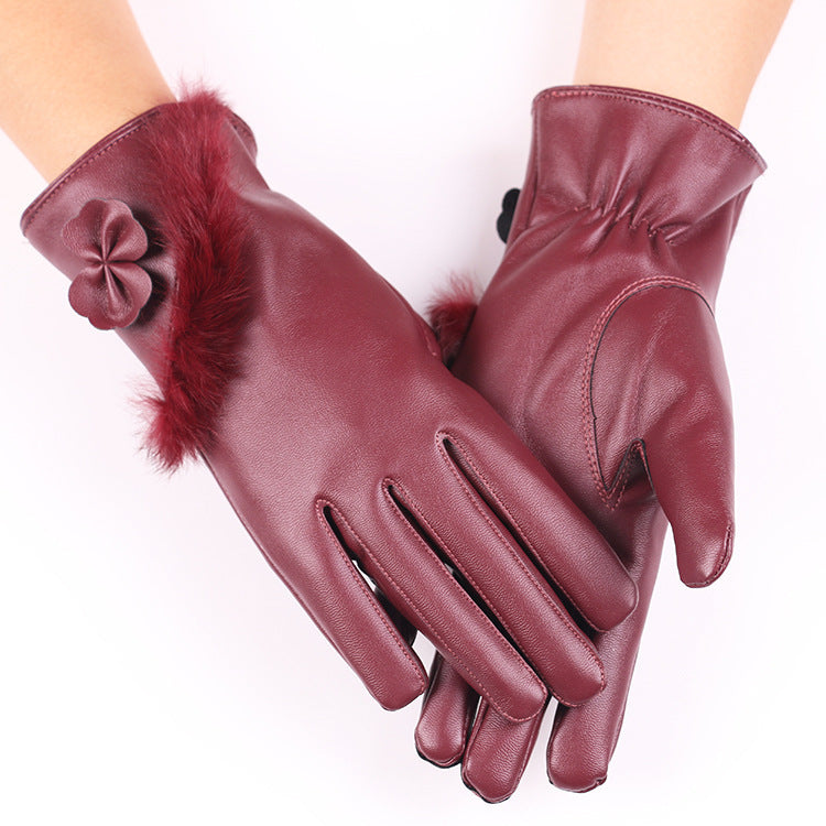 Autumn and winter gloves for ladies