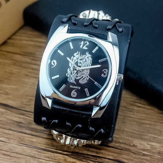 Men's Motorcycle Party Ghost Head Quartz Watch Fashion