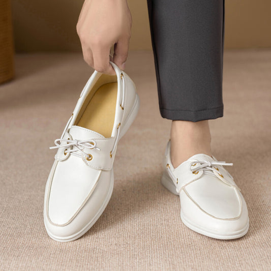 Fall Casual Leather Shoes Men's British Style Simple