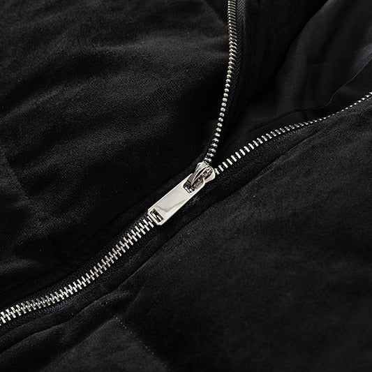 Suede Stitching Warm Cotton Jacket Men's And Women's Coats