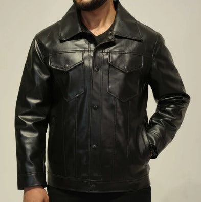 Black Flap Pocket Mafia Jacket