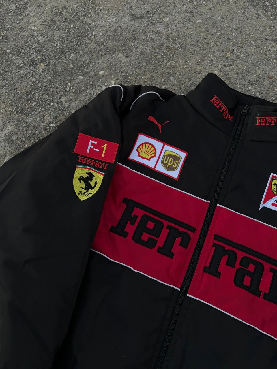 Ferrari F1 Racer Jacket (Black)