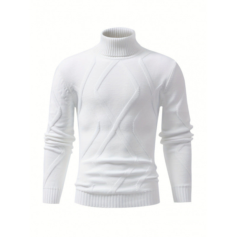 Men's Slim-fit Thickened Fashionable Turtleneck Sweater