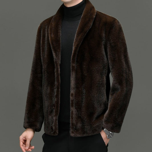 Padded Coat Fur Integrated Double - sided Top - Babazayed