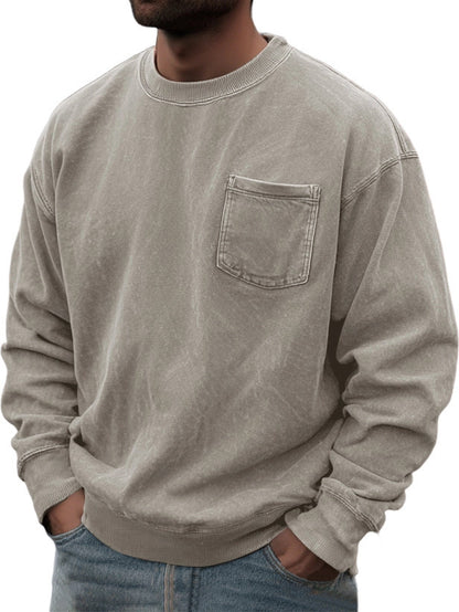 Men's Pullover Round Neck Long Sleeves Sweater