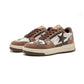 Brown Star Retro Board Shoes For Men