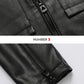 Men's Motorcycle Leather Jacket Slim Lapel Casual Leather Jacket