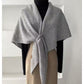 Wool Knitted Triangle Shawl Fashionable Warm Scarf