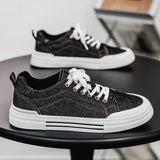 Men's Korean-style Fashion Plus Size Low-top Casual Denim All-matching Sneakers