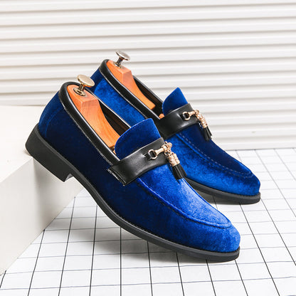 Loafers Solid Color Fringed Leather Shoes