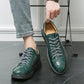 Men's Casual Leather Shoes Lace-up Flat Bottom Daily