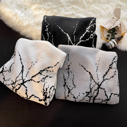 Round Neck Pullover Sweater Retro Couple Sweater