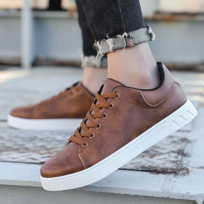 Lace-up Flat Shoes Men's Fashion Casual Shoes