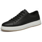 Men's Business Genuine Leather Lace-up Soft Bottom Platform Sneakers