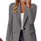 Ins Lapel Button Jacket Fashion Commuter Casual Suit Jacket Women's Long-sleeved Tops Outwear Clothing