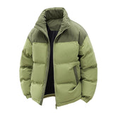 Men's Cotton Padded Clothing Corduroy Detachable Hat Coat