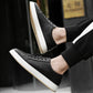 Men's Business Genuine Leather Lace-up Soft Bottom Platform Sneakers