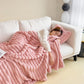 Soft Wind Bubble Velvet Blanket Warm Solid Rabbit Fur Blankets Double-sided Thickening Cover Throw Warm Fur Blanket