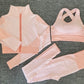 Yoga sets female sport gym suit