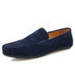 Men's Solid Color Suede Loafers Breathable Comfort Slip-on Flat Shoes