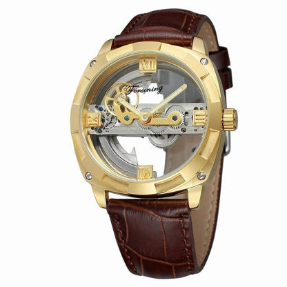 Business Casual Fashion Men's Watch Waterproof Tourbillon Automatic Mechanical