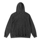 Washed Distressed Skull Graffiti Hoodie