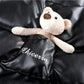 Bear decoration PU leather cotton jacket
