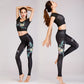 Fashion printed yoga clothes suit women