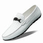 Spring And Summer White Lazy Doug Shoes Men's British Casual Leather Shoes