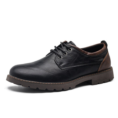 British Style Retro Casual Leather Shoes Men's Casual