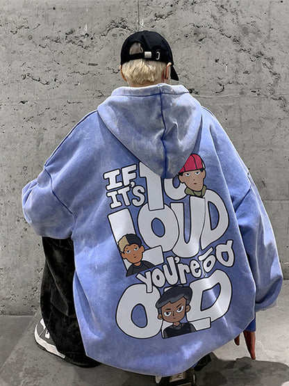 Heavy Cotton Zhongshan Hoodie Men's American Style Three Pin Hoodie Coat