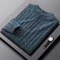Men's Cashmere Sweater Zipper Collar Warm Sweater Thickened