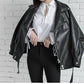 Leather Jacket Student Motorcycle Jacket
