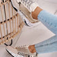 Women Sneakers Lace-Up Platform Sports Shoes