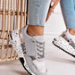 Women Sneakers Lace-Up Platform Sports Shoes