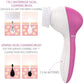 8-in-1 Facial Cleansing Instrument Electric Facial Cleansing Instrument Pore Cleaner Electronic Facial Cleansing Brush Household Cleansing Instrument