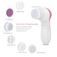 8-in-1 Facial Cleansing Instrument Electric Facial Cleansing Instrument Pore Cleaner Electronic Facial Cleansing Brush Household Cleansing Instrument