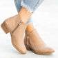 Chunky Heel Side Zip Mid-heel Ankle Boots