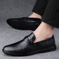 Gentleman Formal Wear Low-top Slip-on Cowhide Shoes