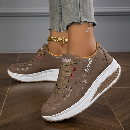 Casual Comfortable Low Top Platform Sneakers