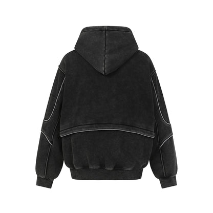 Men's And Women's Loose Personality Fleece-lined Sweatshirt