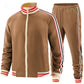 Men's Casual Sports Suit Color Matching Two-piece Set