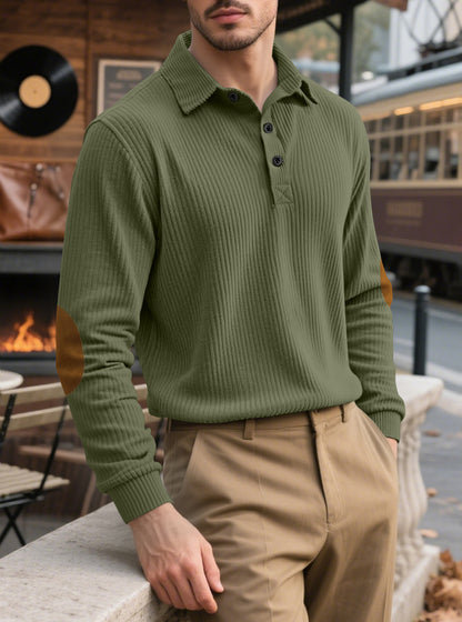 Men's Corduroy Loose Casual Long-sleeved Sweatshirt