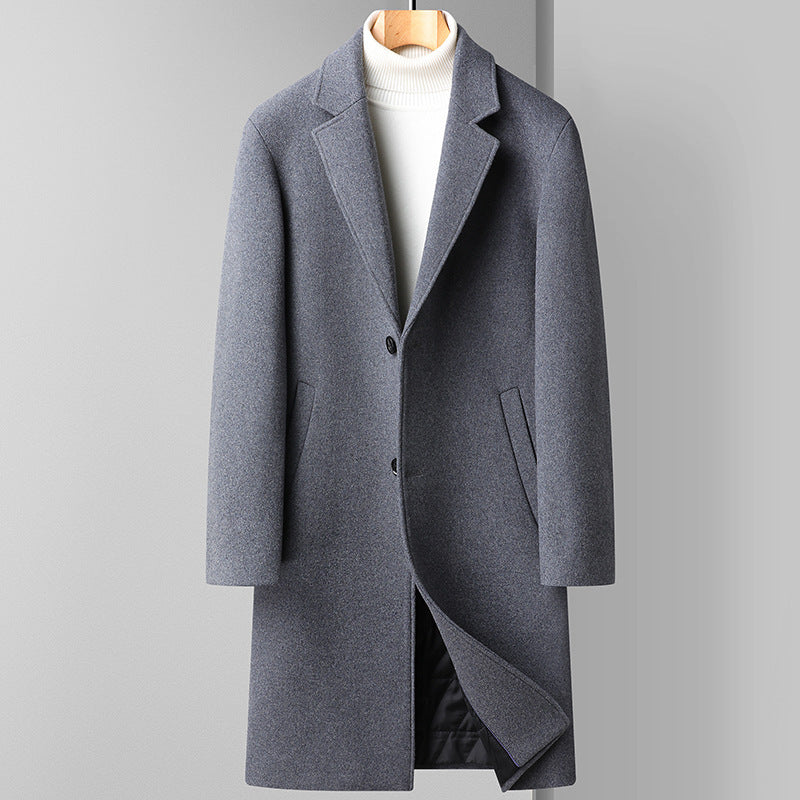 Woolen Coat Men's Business Korean Version